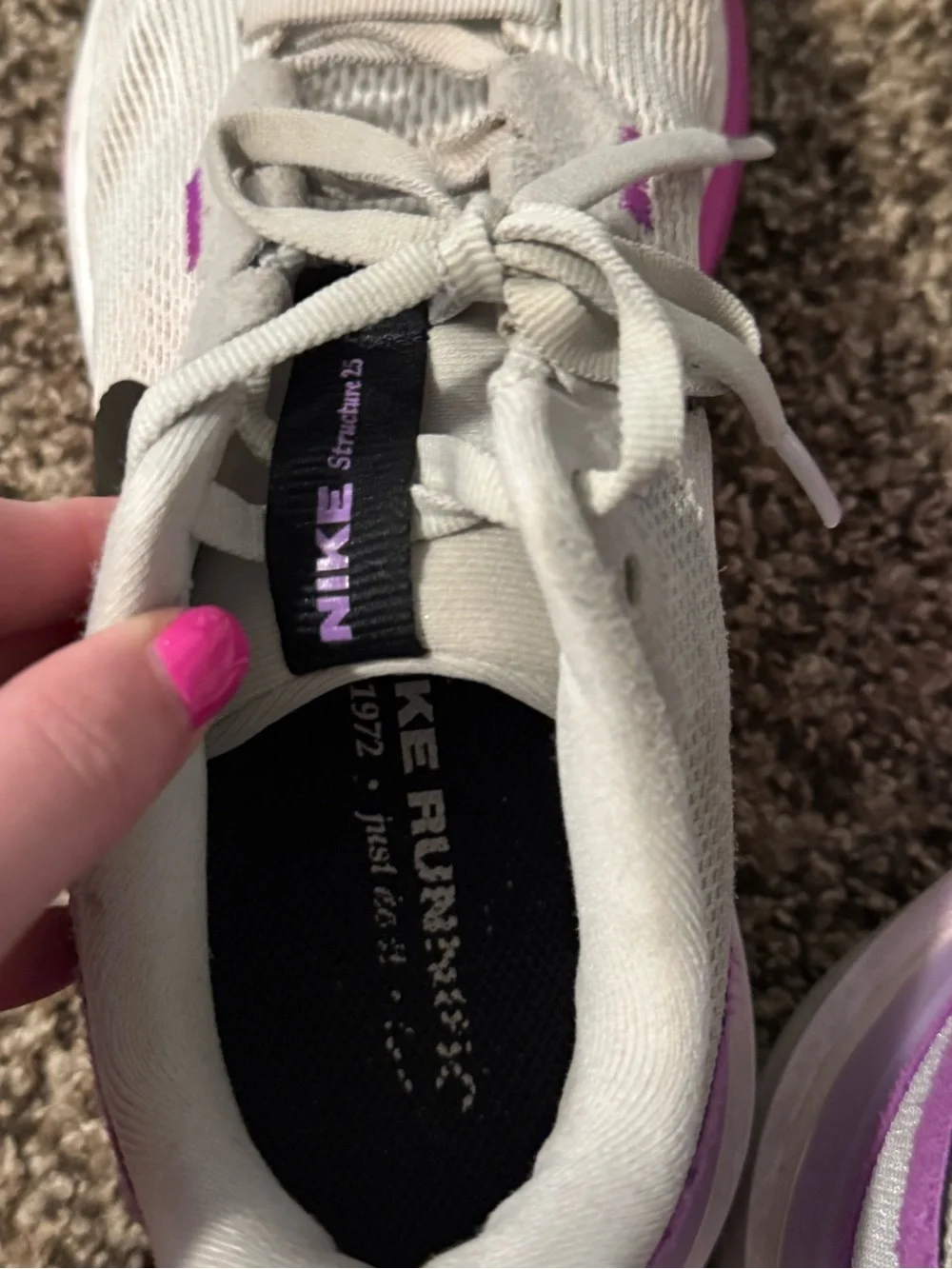 Nike Women’s Athletic Running Shoes in Gray, Purple and Black
